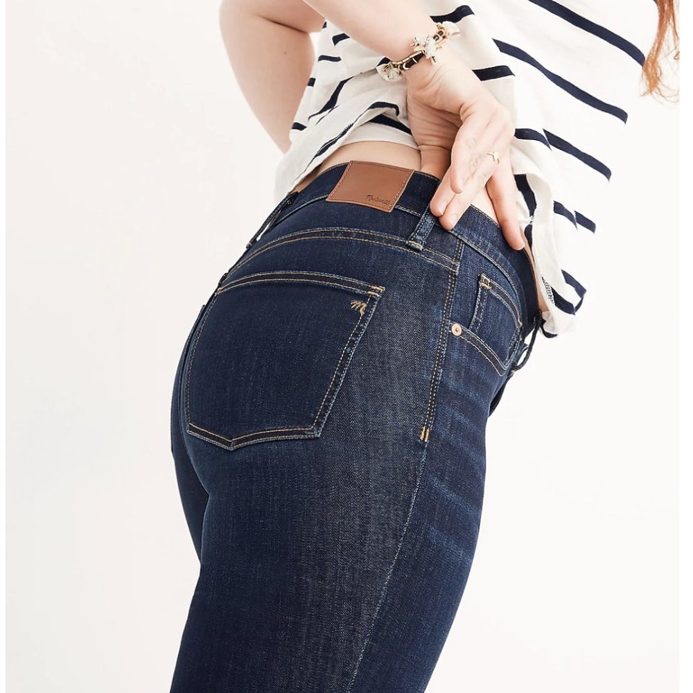 MADEWELL 9" High-Rise Skinny Jeans Denim blue size 23 women's pants - Picture 2 of 4